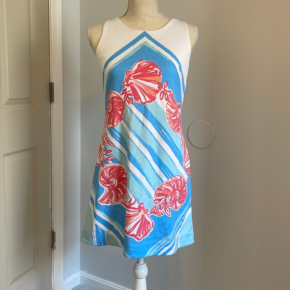 Lilly Pulitzer Seashell Print Shift Dress XS